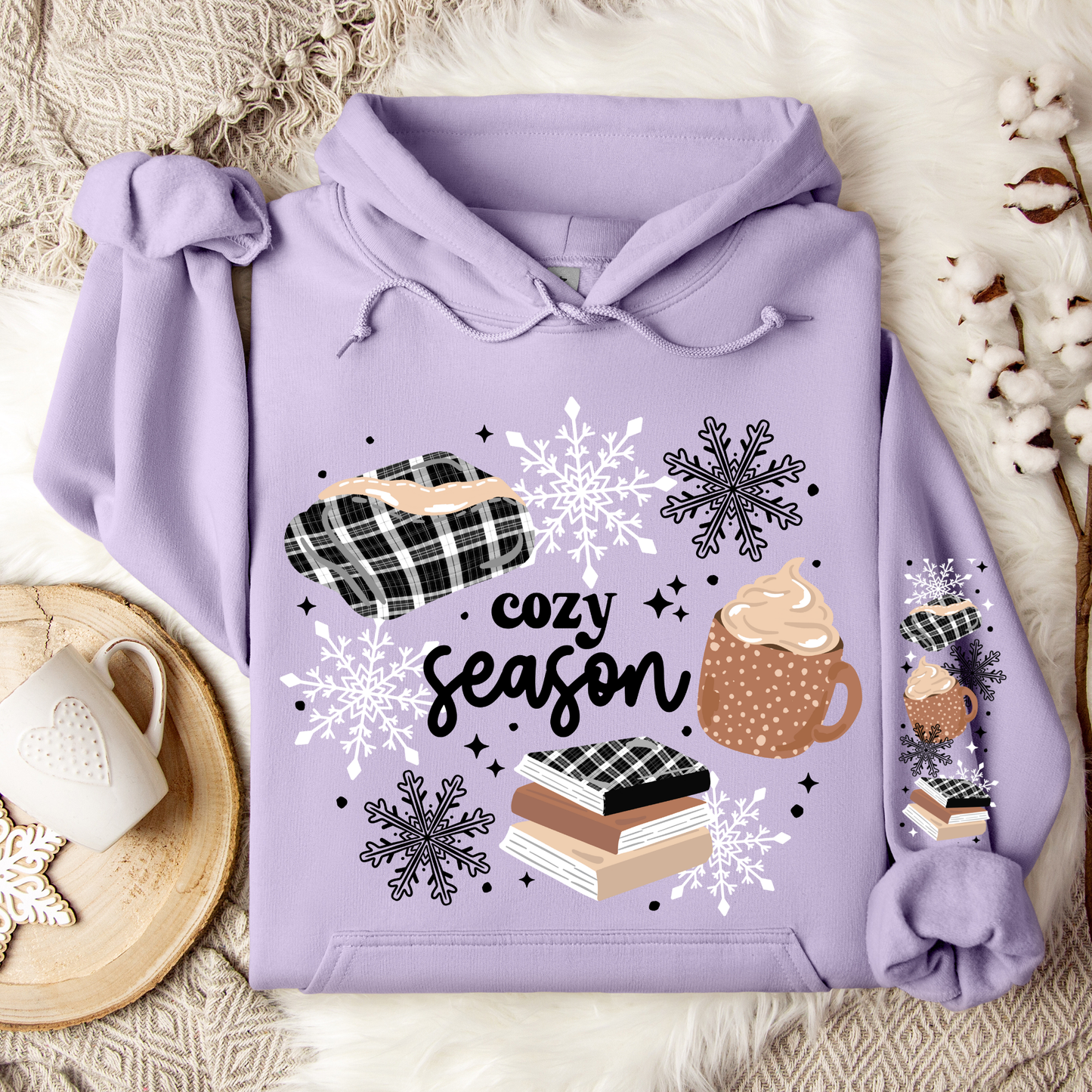 Cozy Season & Books - Optional Sleeve Design