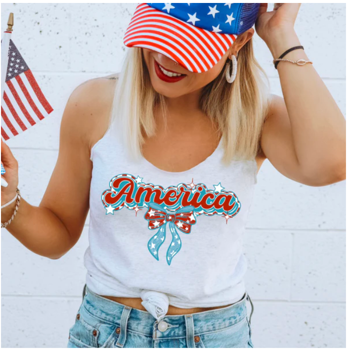 Fourth of July Tee Grab (tee or tank)