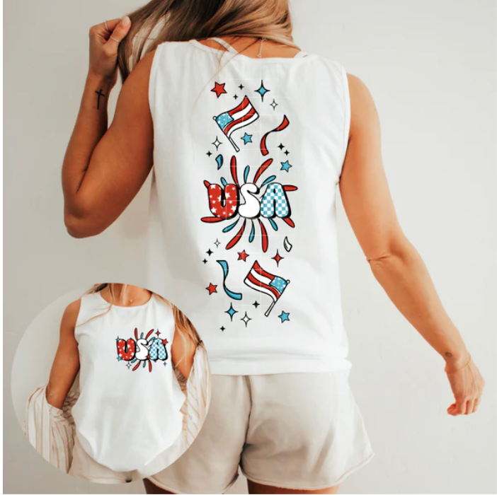 Fourth of July Tee Grab (tee or tank)