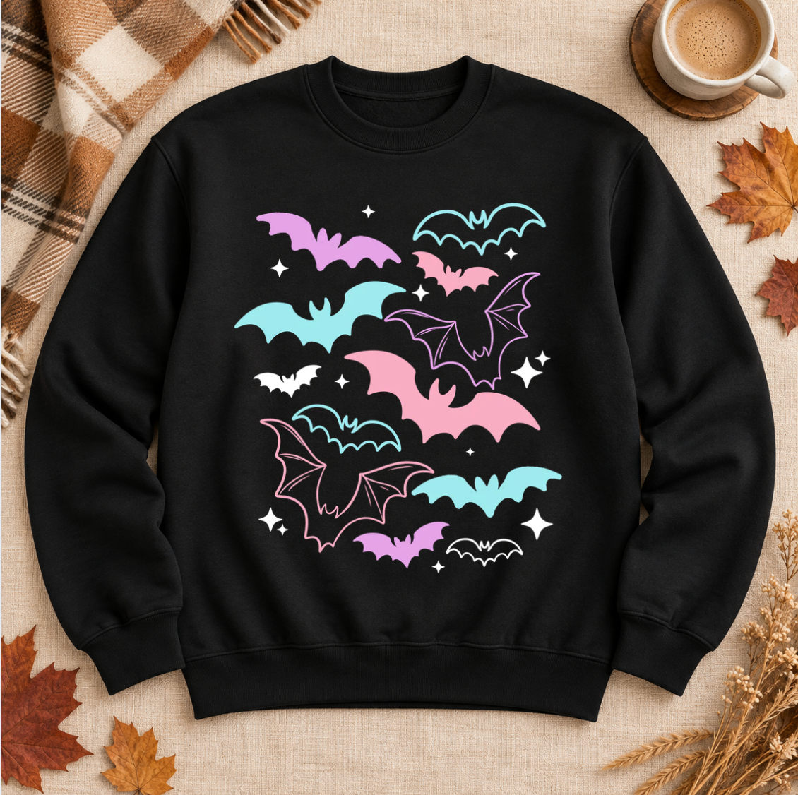 Pastel Bats Pullover