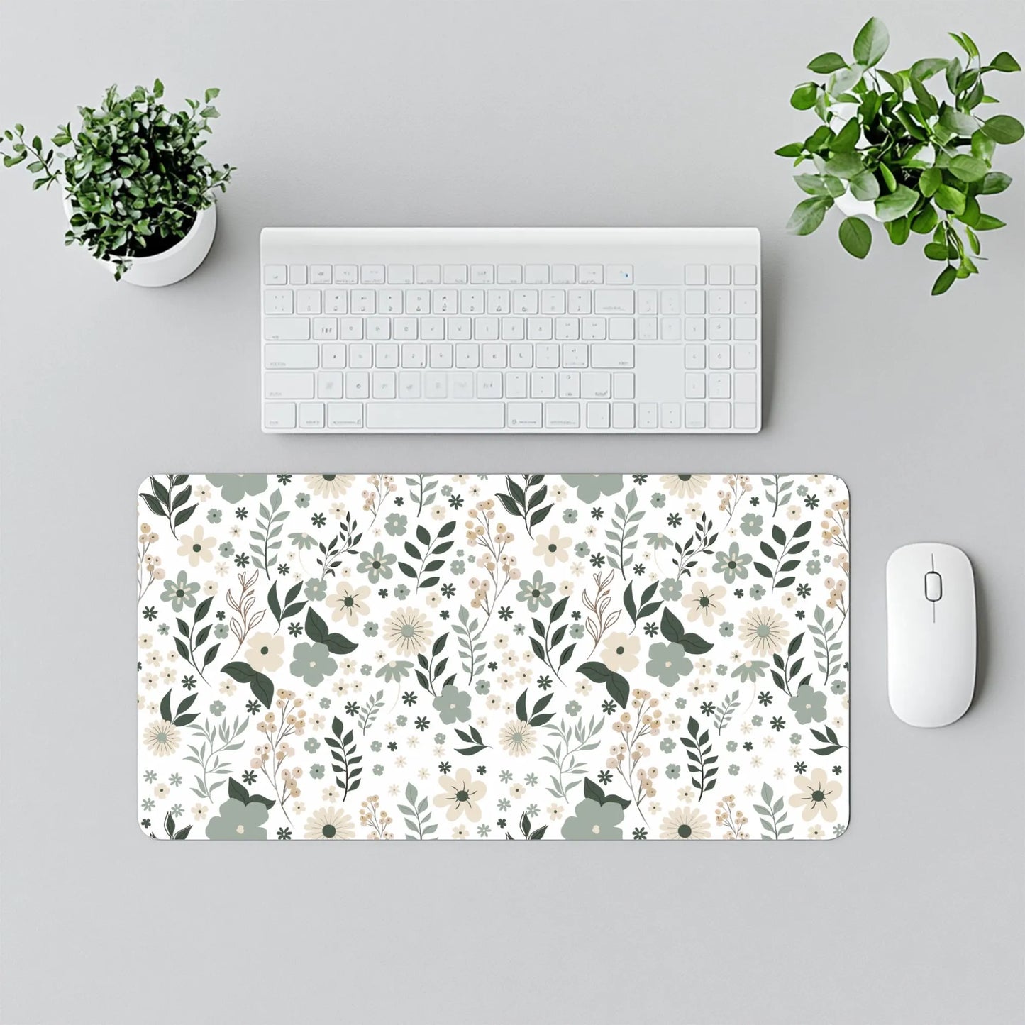 Desk Mat - Sage Floral