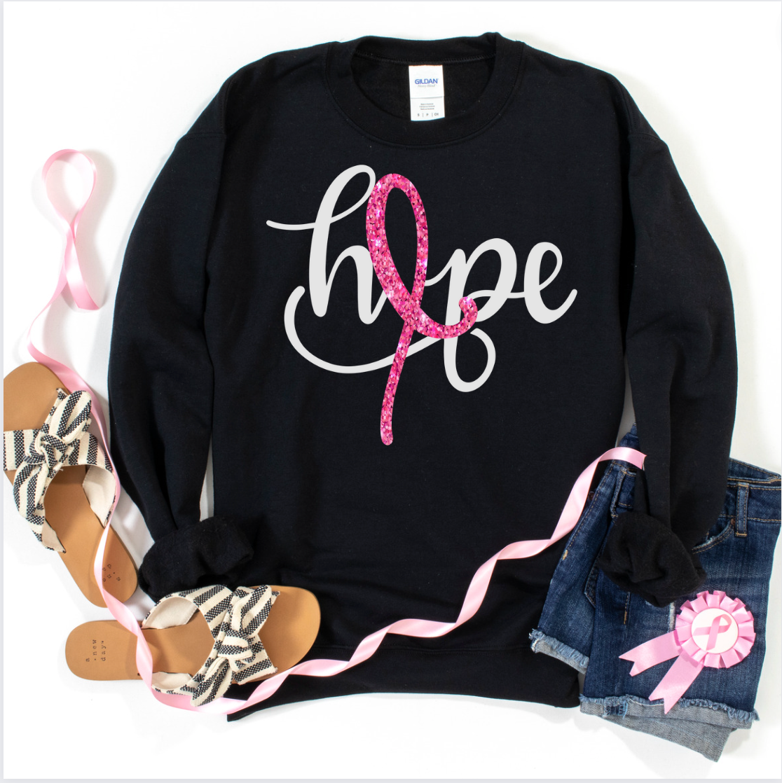 Hope Glitter Ribbon