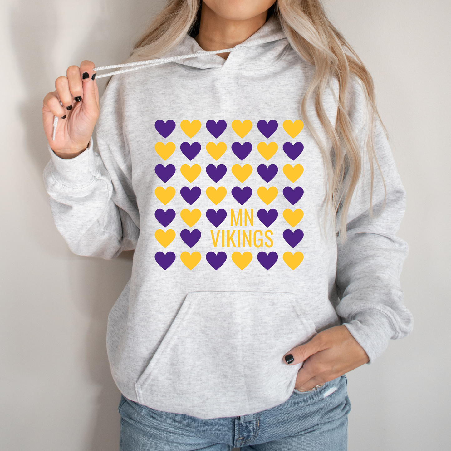 Vikings Hearts Regular Hoodie