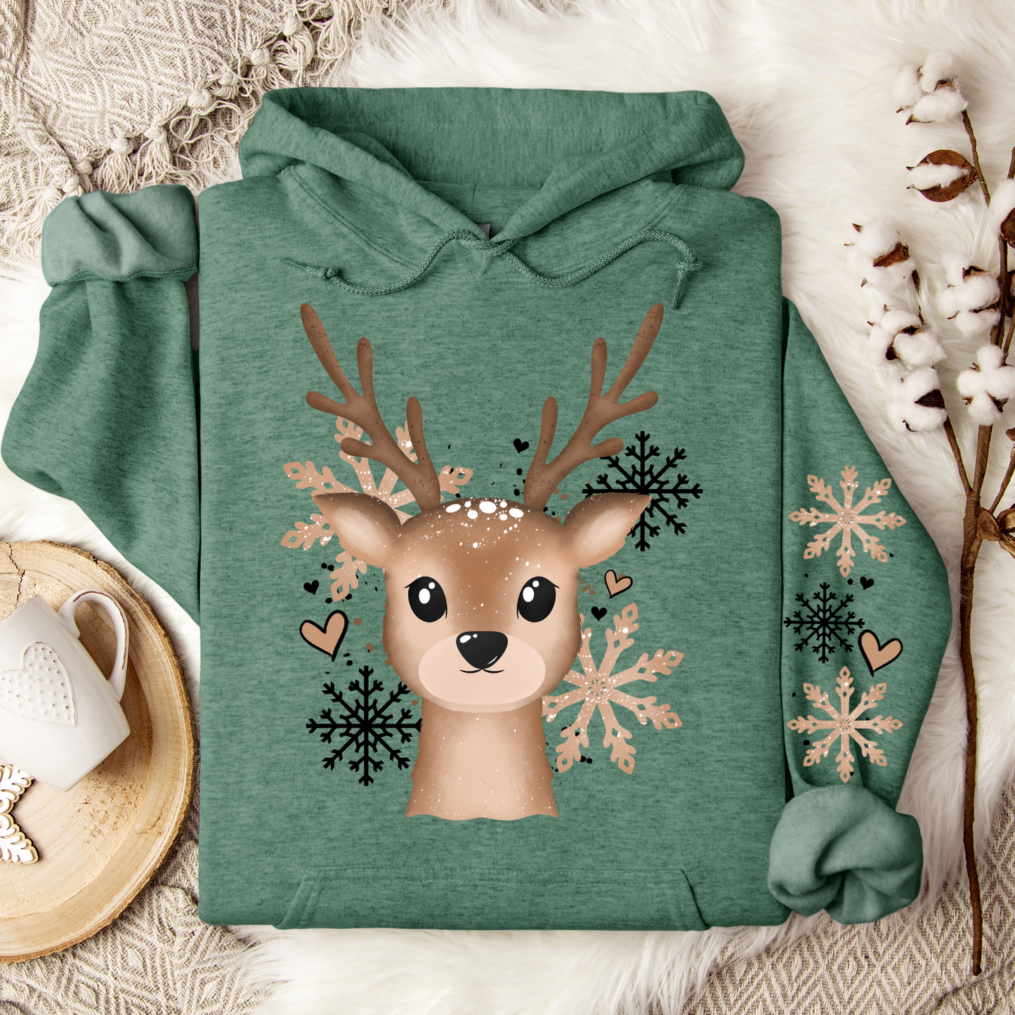 Reindeer (Adult) - Optional Sleeve Design