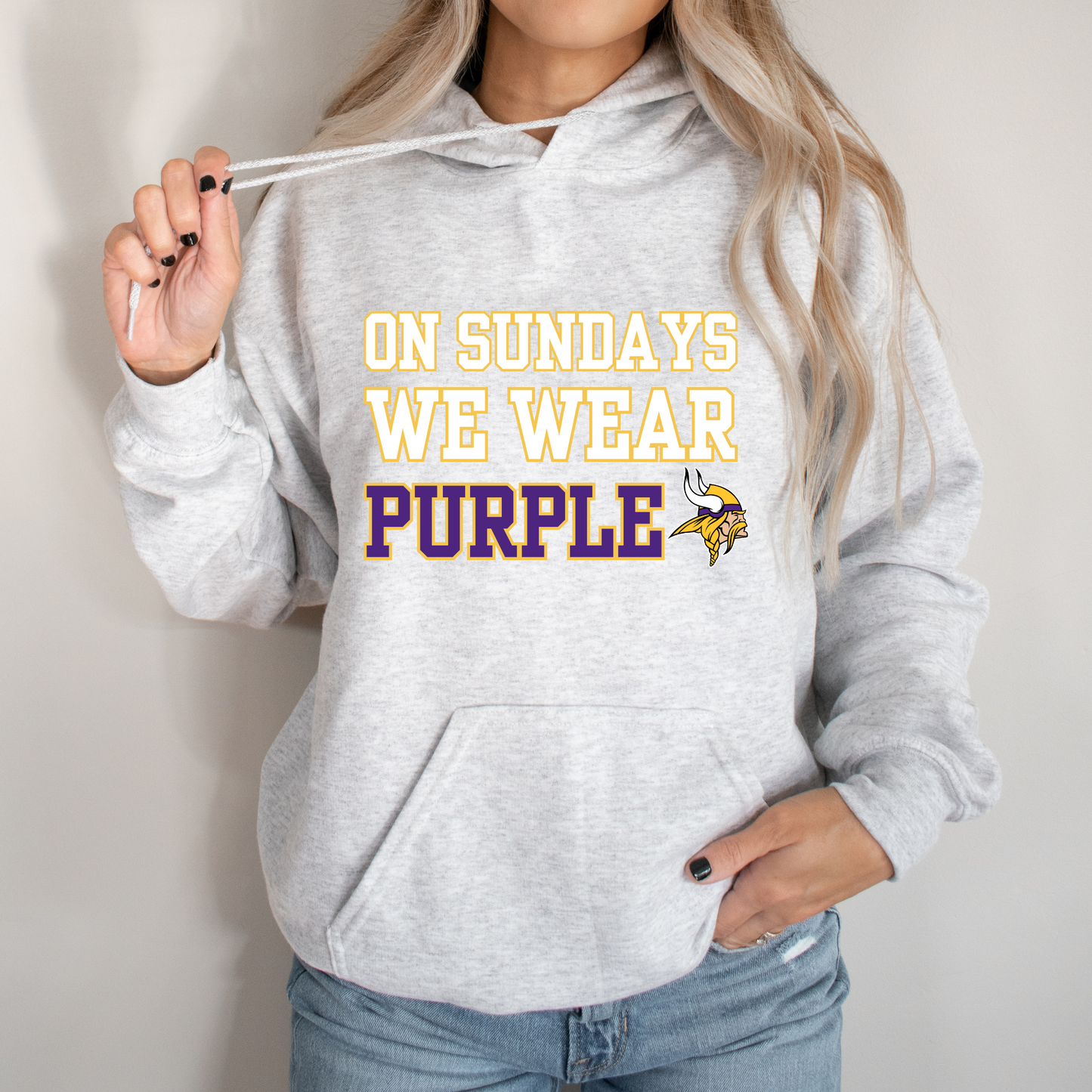 On Sundays We Wear Purple Regular Hoodie