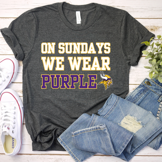 On Sundays We Wear Purple Tee