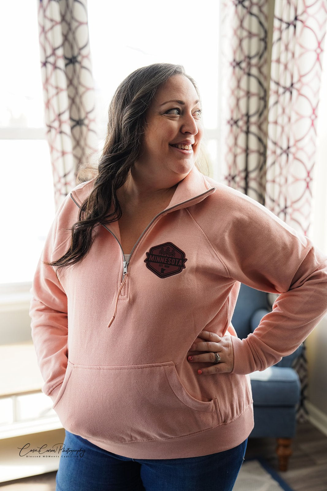 Rose MN Quarter Zip - CHEEKY LISA EXCLUSIVE
