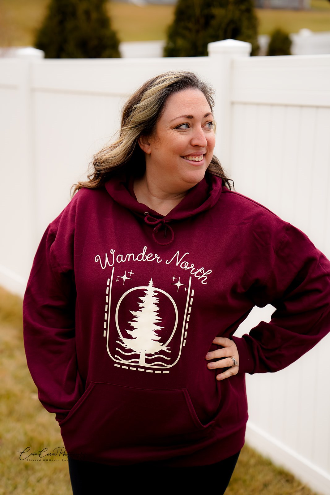 Wander North Hoodie - Maroon - READY TO SHIP!