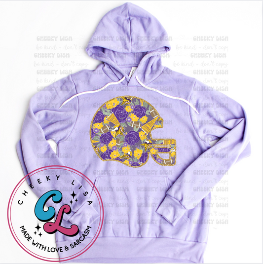 Helmet Hoodie - Bella Canvas Lavender