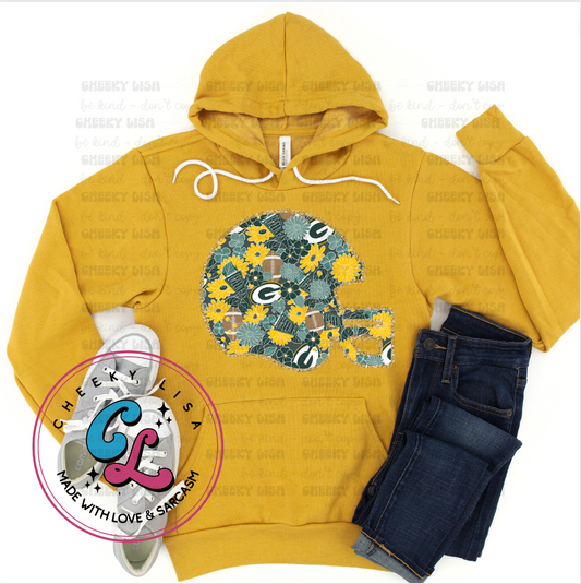 WI Helmet Hoodie - Bella Canvas Gold