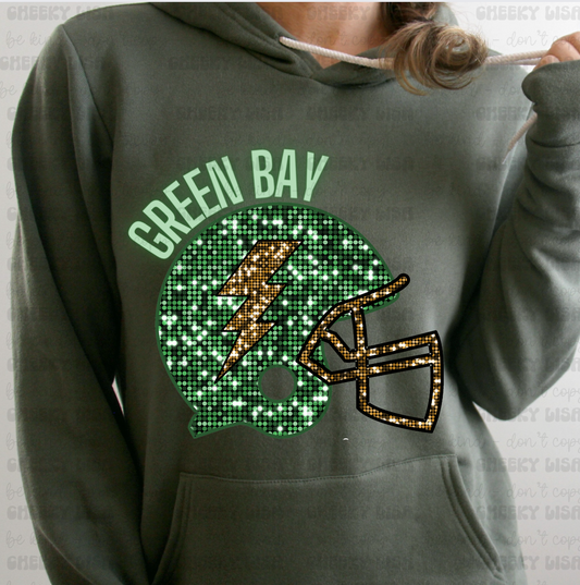 Green Bay Packers Neon Helmet