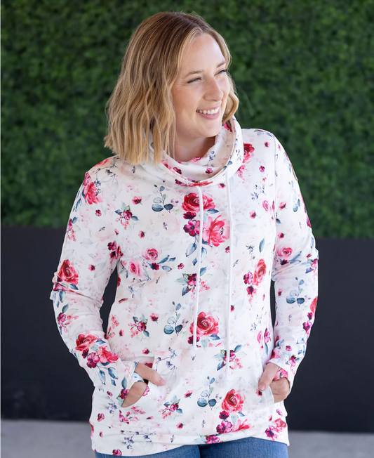 Soft Funnel Neck - Pink Bloom