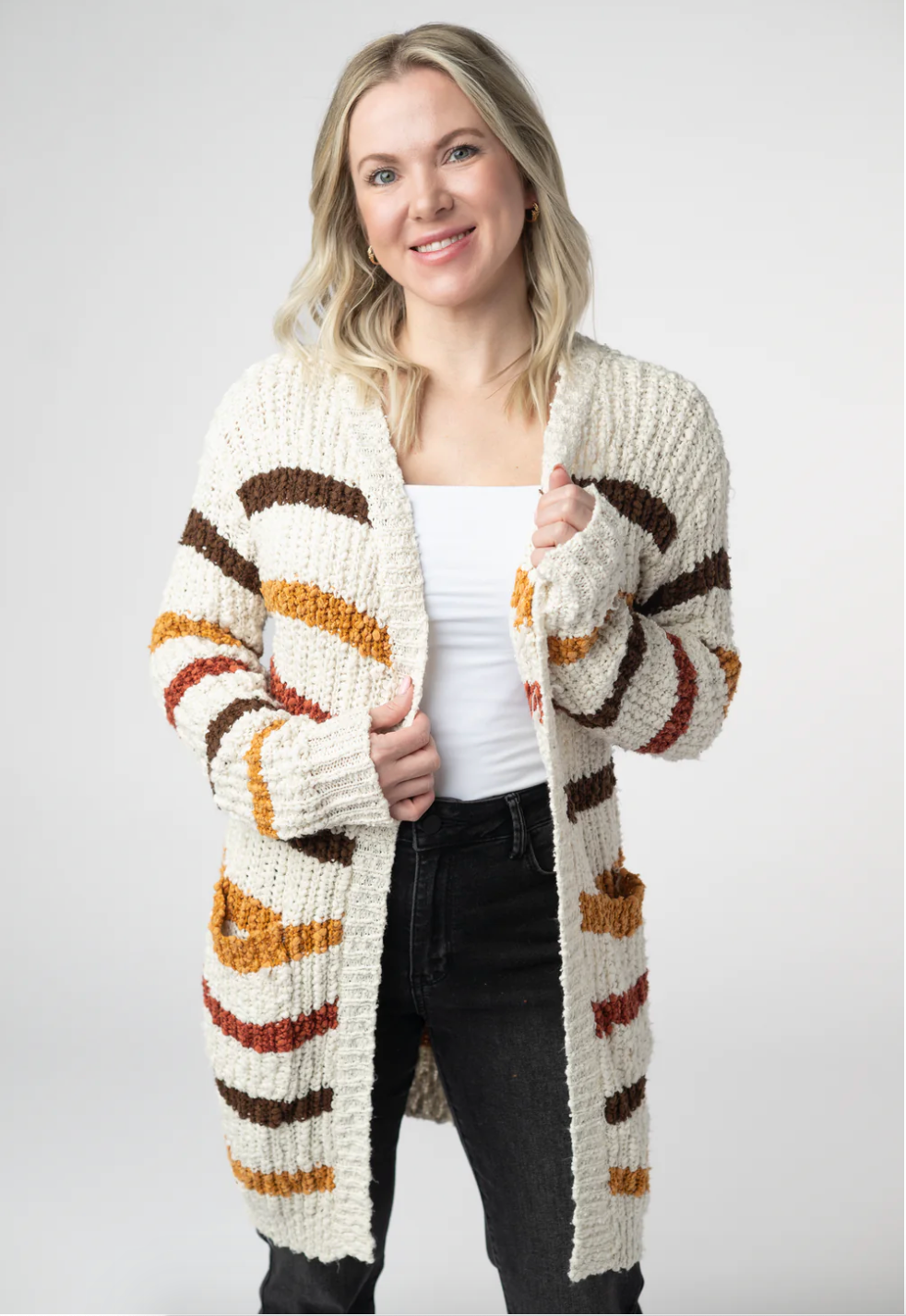 *PREORDER* Fall Striped Cardigan