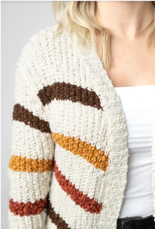 *PREORDER* Fall Striped Cardigan