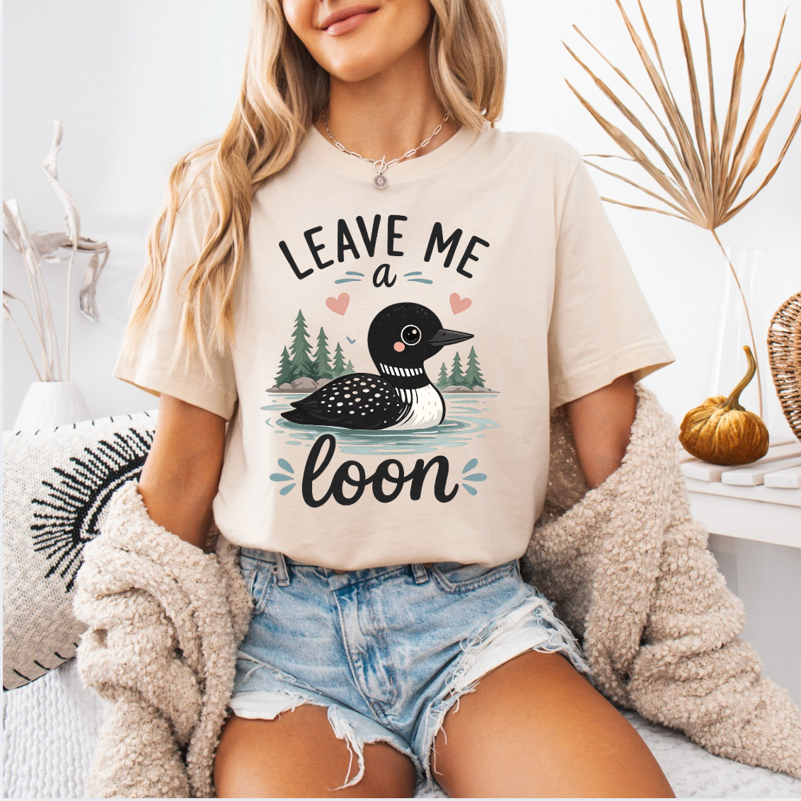 Leave Me a Loon tee