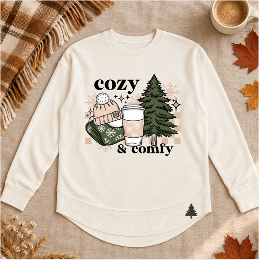 Cozy Comfy w/Pine Tree Detail