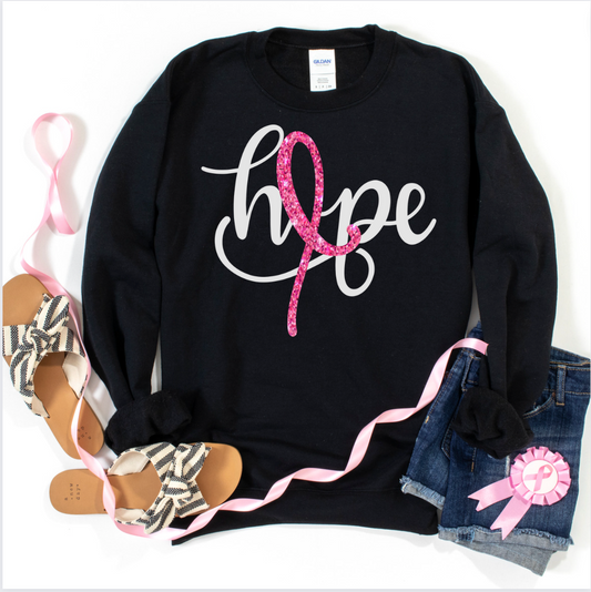 Hope Glitter Ribbon